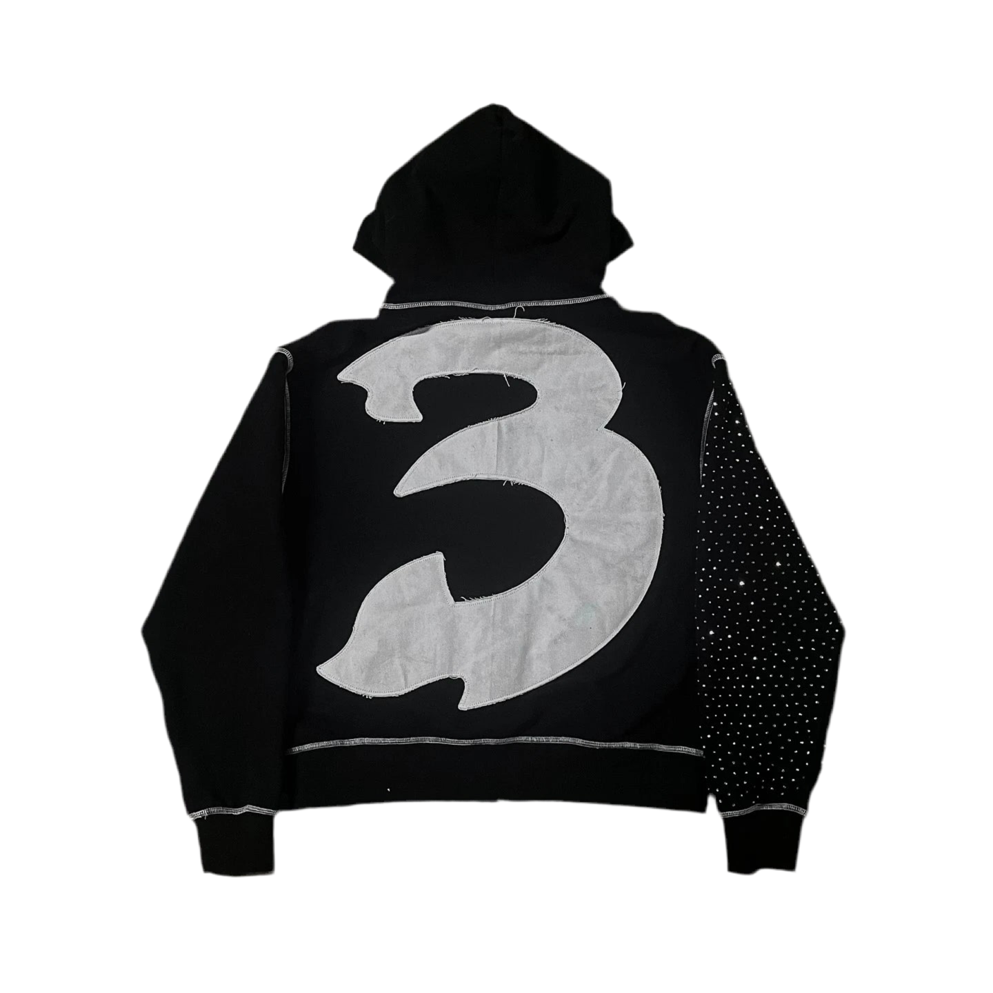 SD Rhinestone Zip
