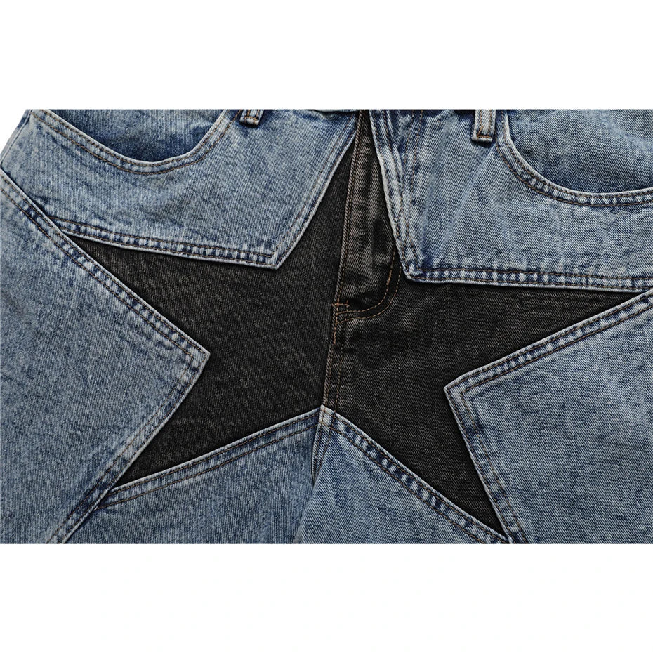 Star Patchwork Jorts