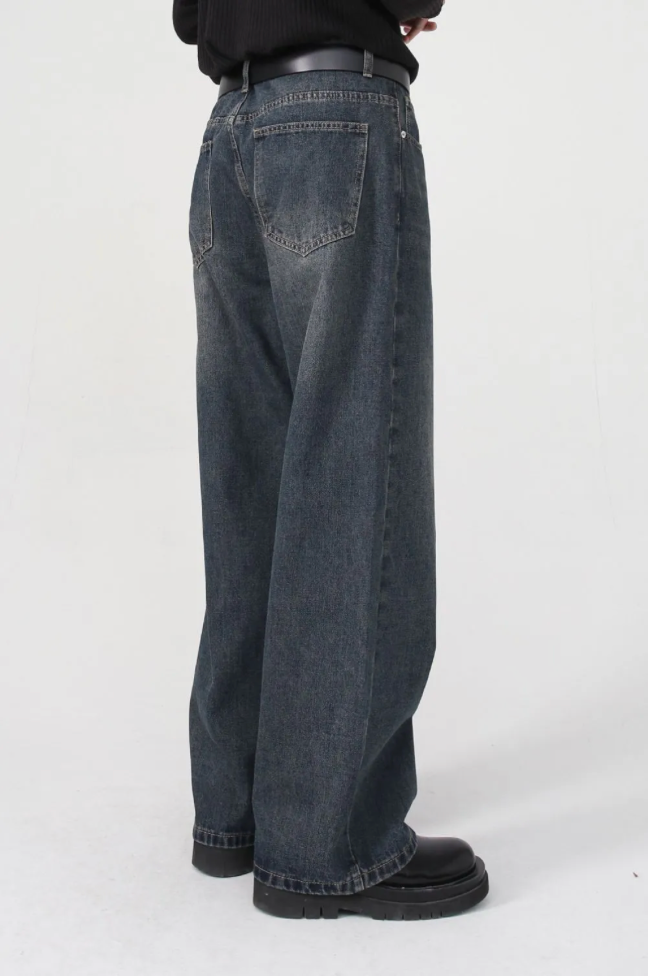 Wide Leg Denim Jeans