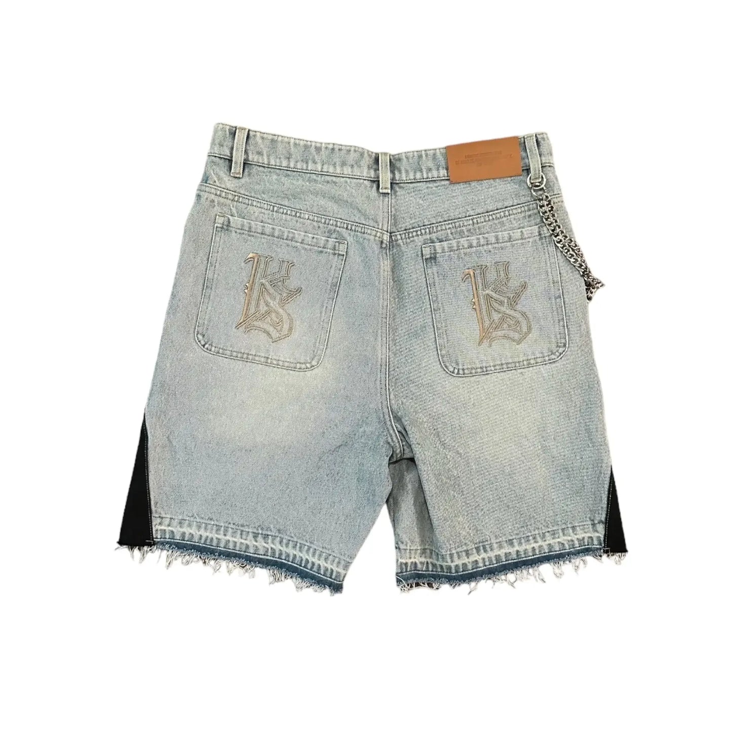 Streetwear Patchwork Denim Short