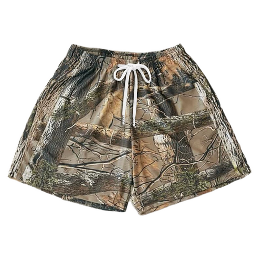 Camouflage Print Shorts