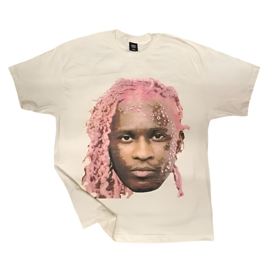 Young Thug Pink Full Face Tee