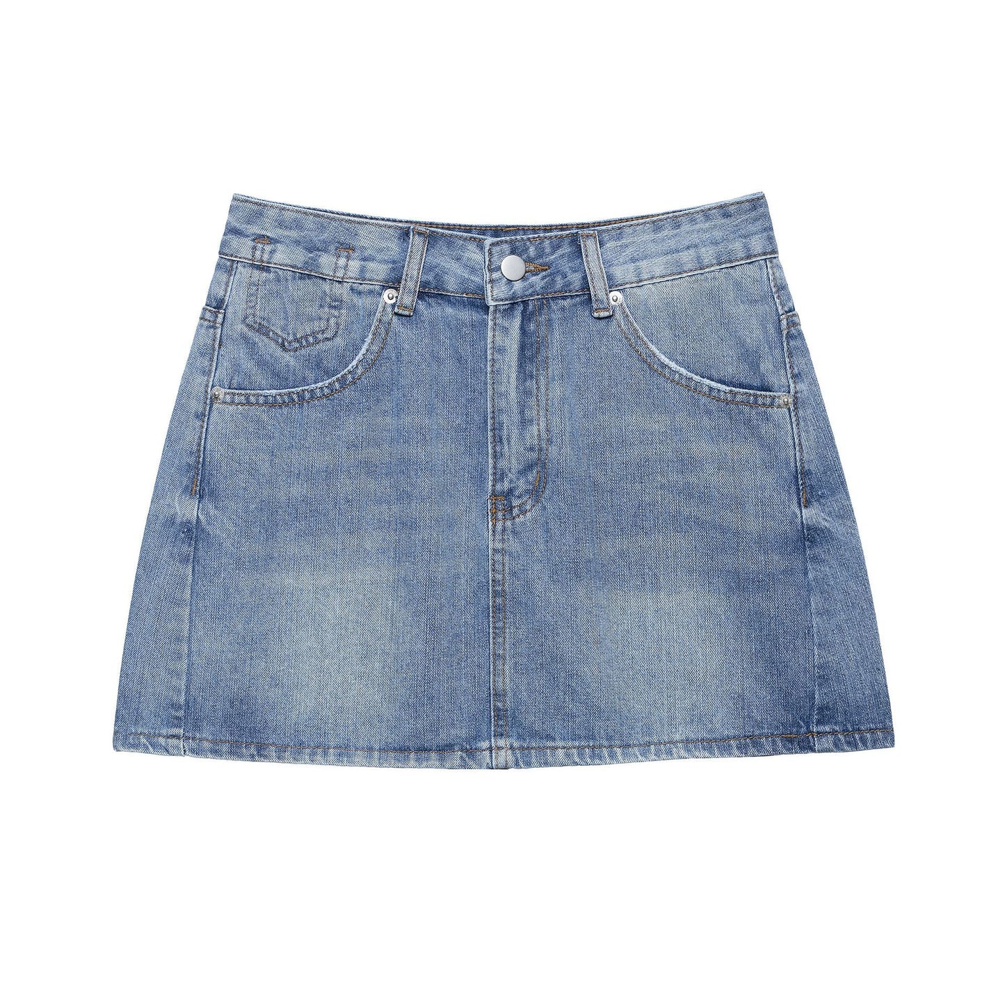 A-line Denim Skirt