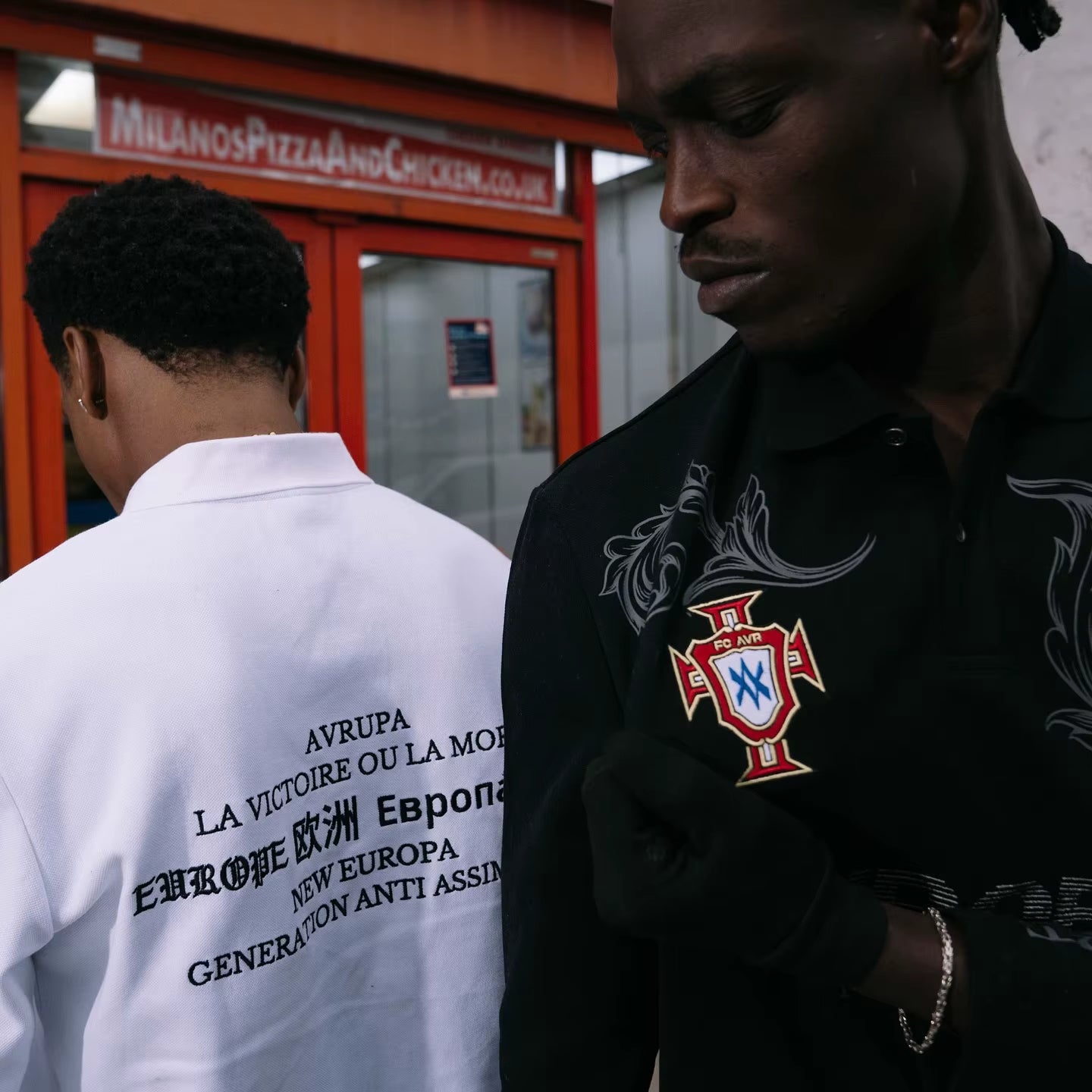 Retro Long Sleeve Polo Shirt Y2K Casual Loose Letter Pattern Embroidery T Shirts Street Sweatshirt Men Cotton Jersey Lapel Golf