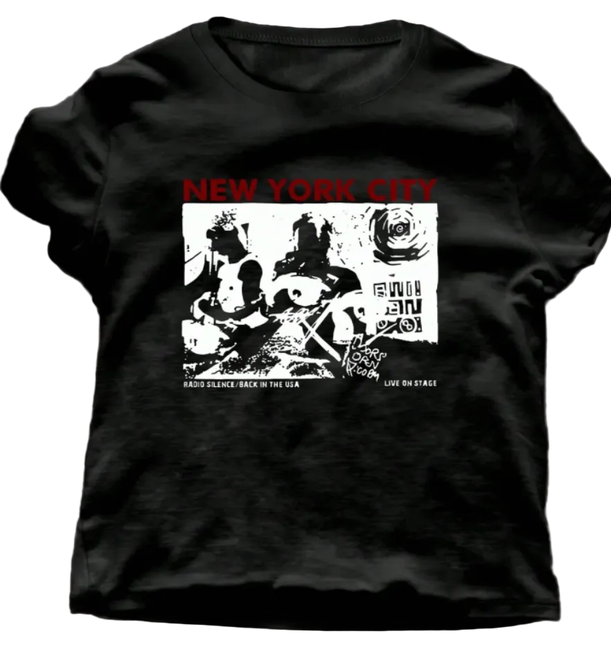 New York Band Cropped Tee