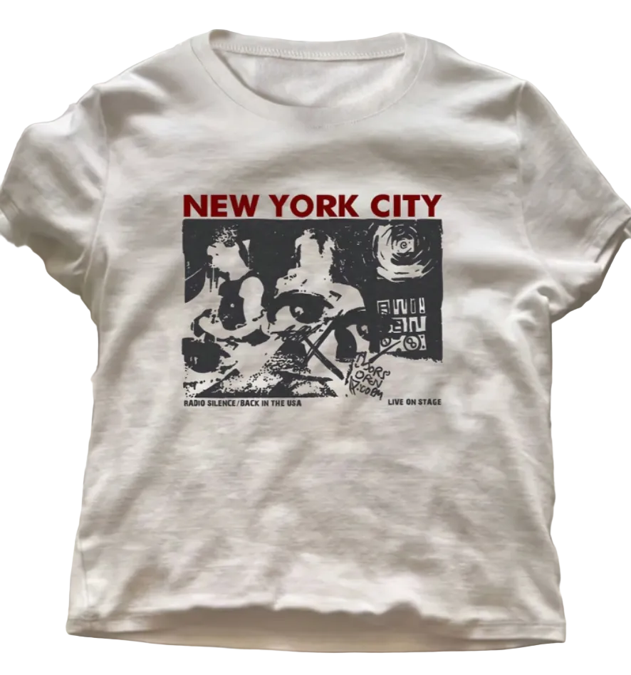New York Band Cropped Tee