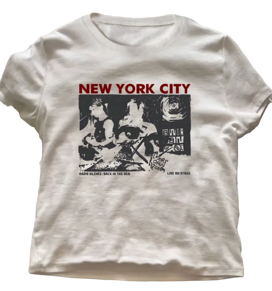 New York Band Cropped Tee