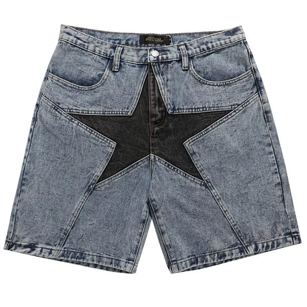 Star Patchwork Jorts 